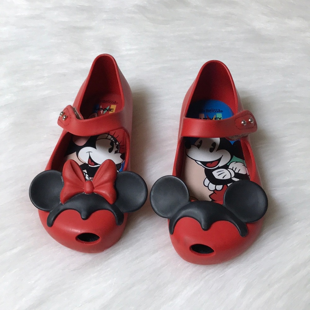 Mickey Mouse and Minnie Mouse mini Melissa size 9